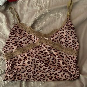 Cheetah print tank top